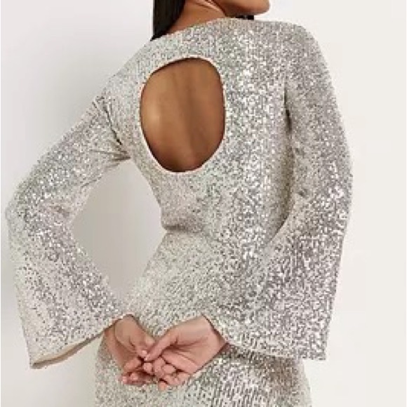 River Island Retro Sequin Shift Dress - A disco dream! - Picture 2 of 5